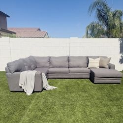 Sectional Sofa -Large Gray Sectional Couch