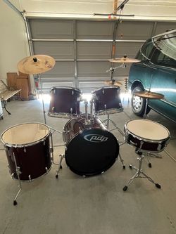 PDP Full Drum Kit with Cymbals. OBO