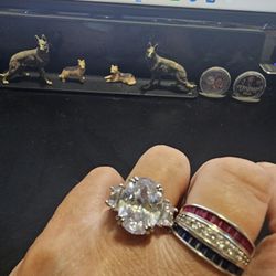 10 CTW AAAAA CZ OVAL RING