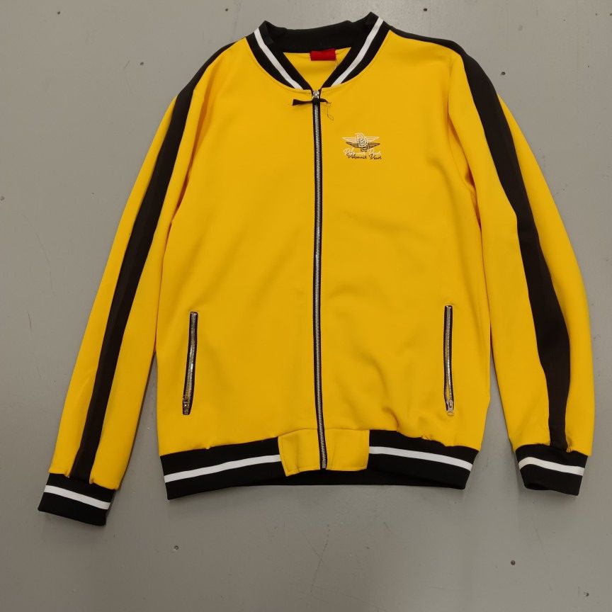 Yellow & Black Debonair Decor Sweat Suit