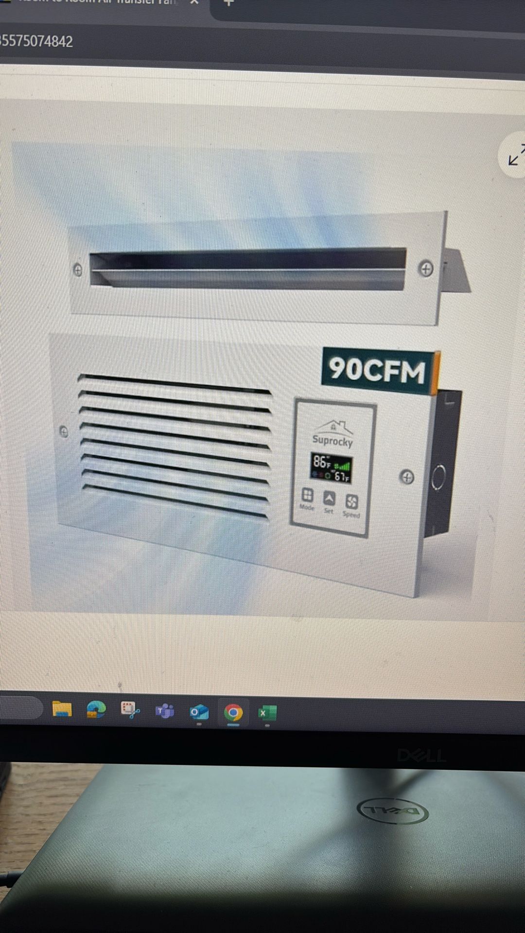 Room To Room Air Transfer Fan