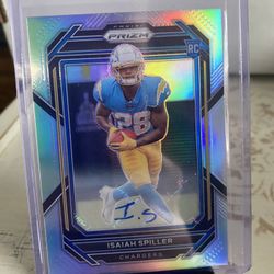 2022 Prizm Silver Isiah Spiller Rookie Auto