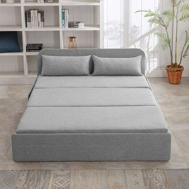 NEW - 120" Modular Sectional Sofa, Comfy Cloud Couch Sectional Sofa with Ottoman, Chenille Sofa Sleeper Deep Seat Sofa for Living Room