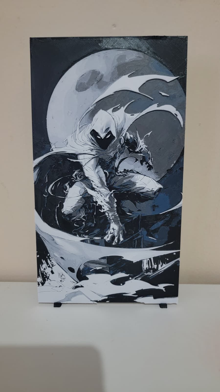 New 10" inch 3D Moon Knight Wall Art