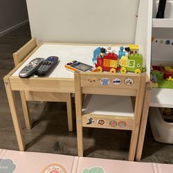 Ikea Kids Table And 2 Chairs