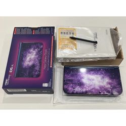 *RARE* DUAL IPS Nintendo New 3DS XL (Bottom Shell Swapped) Galaxy CIB - Plz Read