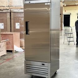 NSF Reach In One Door Refrigerator SS interior AKR-07381 