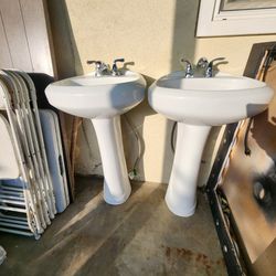 Sinks With  Faucet  Used