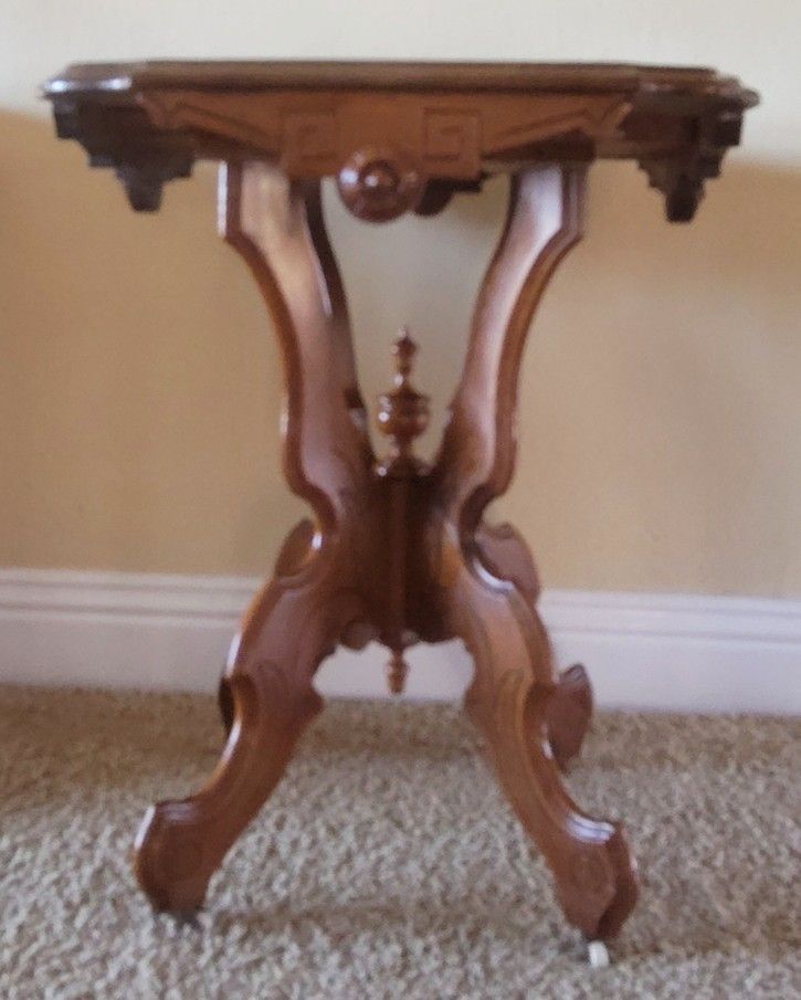 Victorian Solid  Walnut Side Table