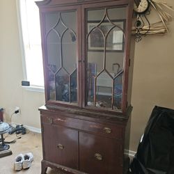 Brown China Cabinet 