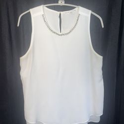 Violet + Claire Woman’s sleeveless top. Beaded Rhinestone  neck. Size Small. NWOT Don’t forget to bundle . Any reasonable offer accepted .
