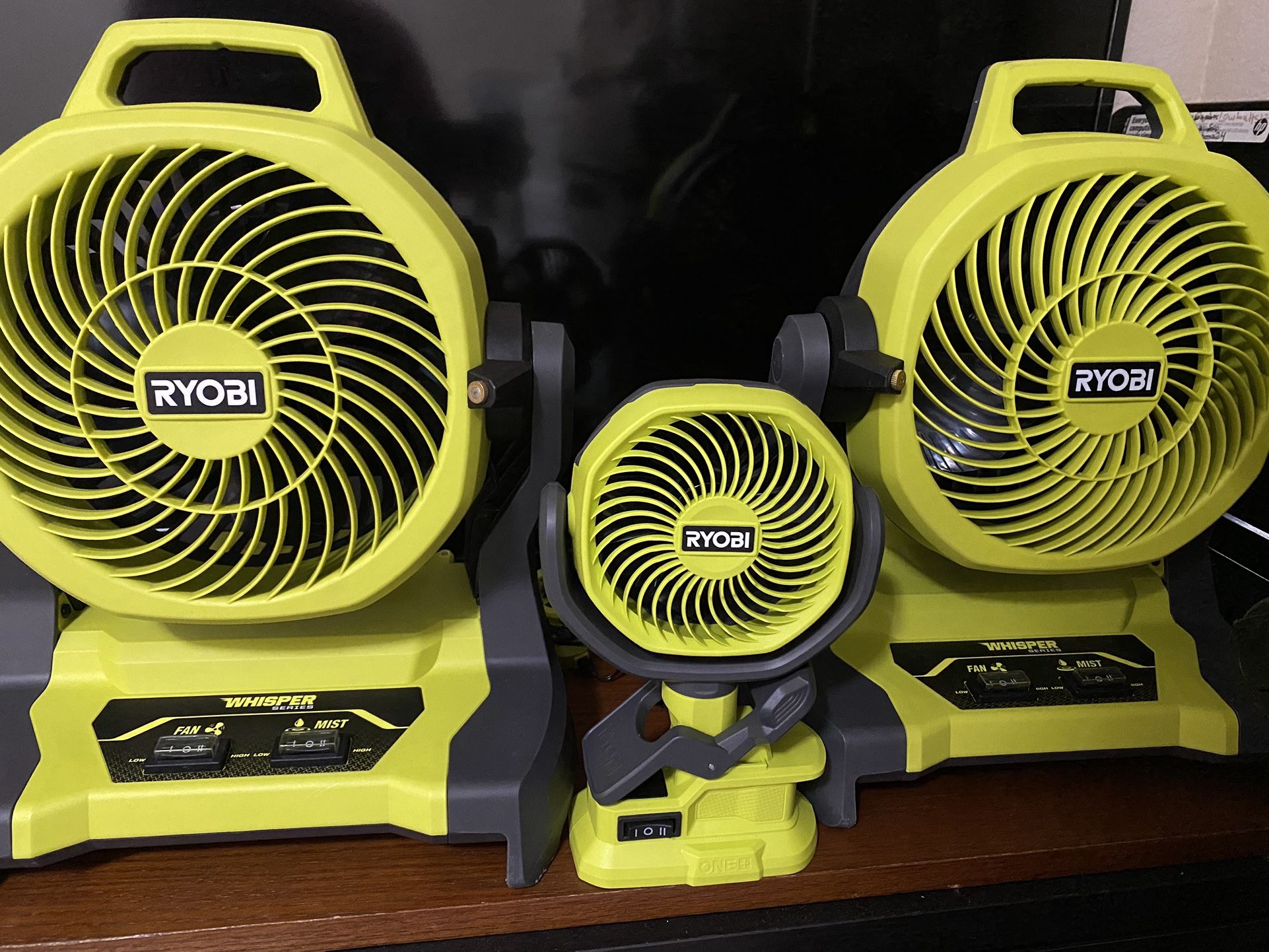Ryobi 18v Fans