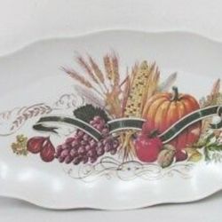 VINTAGE MELAMINE FALL SERVING TRAY