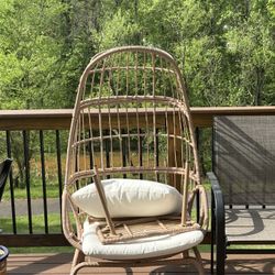 Egg Chair With Foot Stool