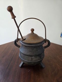 Antique Cast Iron/Bronze Smudge Pot