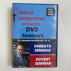 Biblical Perspective Presents DVD Seminars Samuele Bacchiocchi Advent Seminar Sabbath Seminar Religion Spirituality 
