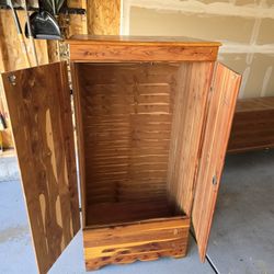 Vintage- Cedar Armoire 