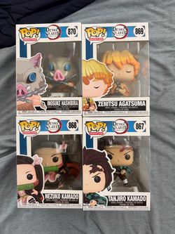 Demon Slayer Pop Bundle (Inousuke, Zenitsu, Nezuko, Tanjiro)