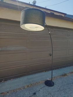 Arc Floor Lamp with Drum Shade