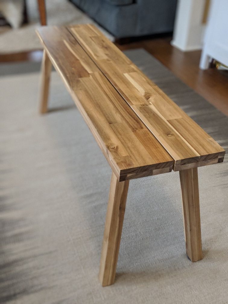 IKEA SKOGSTA Acacia Solid Wood Bench