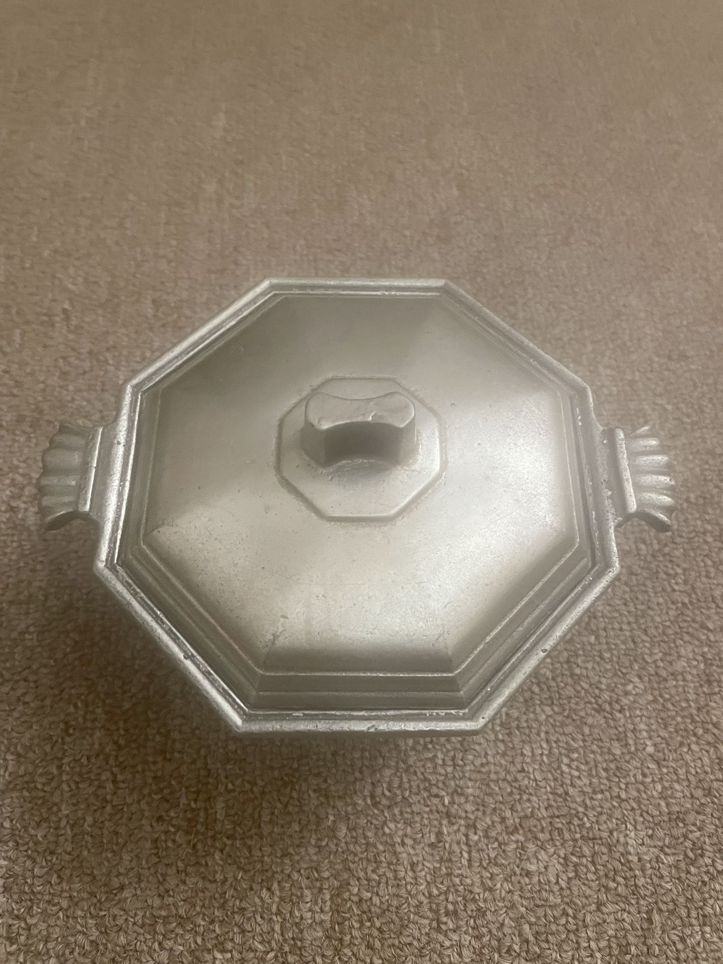 International Silver Small Vintage Pewter Casserole Dish