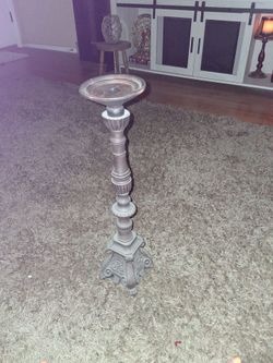 Ceramic candle stand.