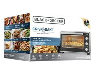 BLACK+DECKER Crisp 'N Bake Pro 6-Slice Air Fry Toaster Oven