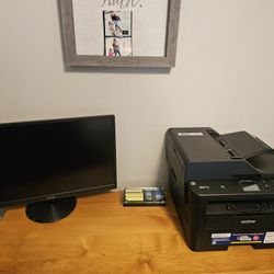 Brother Wireless Printer And Asus Monitor