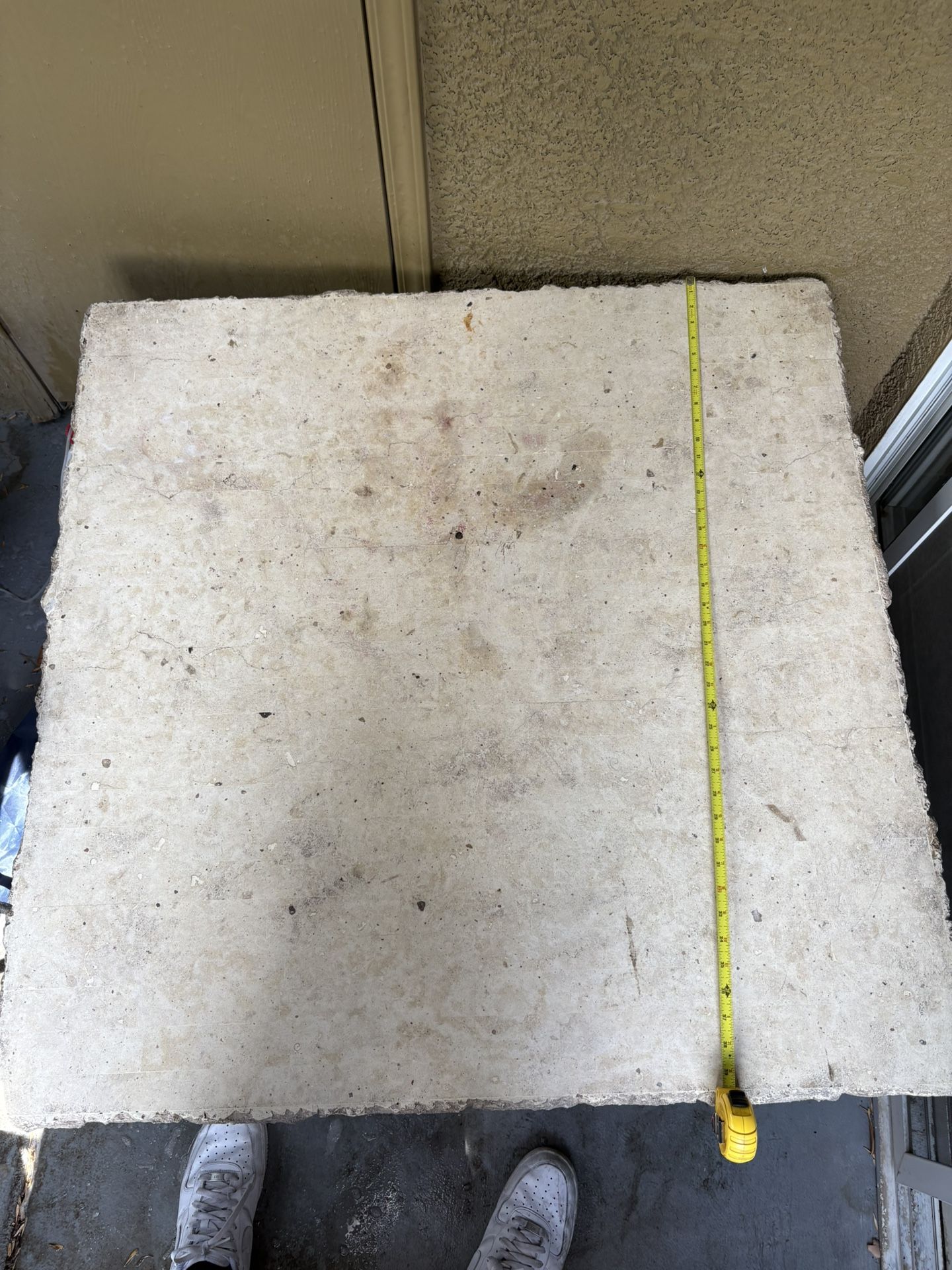 Large Square Stone Coffee Table Patio Table