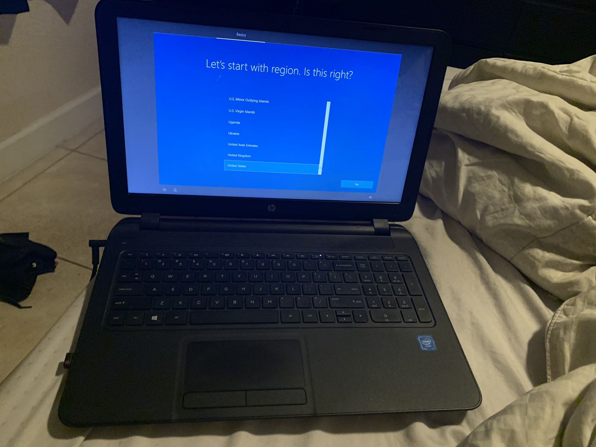 HP laptop