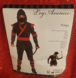 Ninja Adult Costume By Leg Avenue. Size M/LNew.