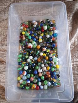 Glass marble collection maybe 10lbs