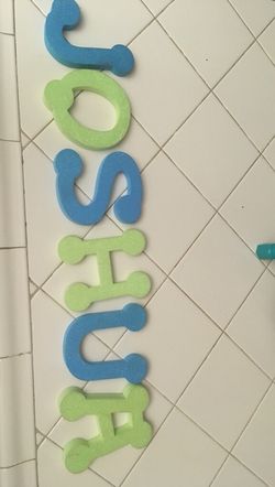 Free Foam letters