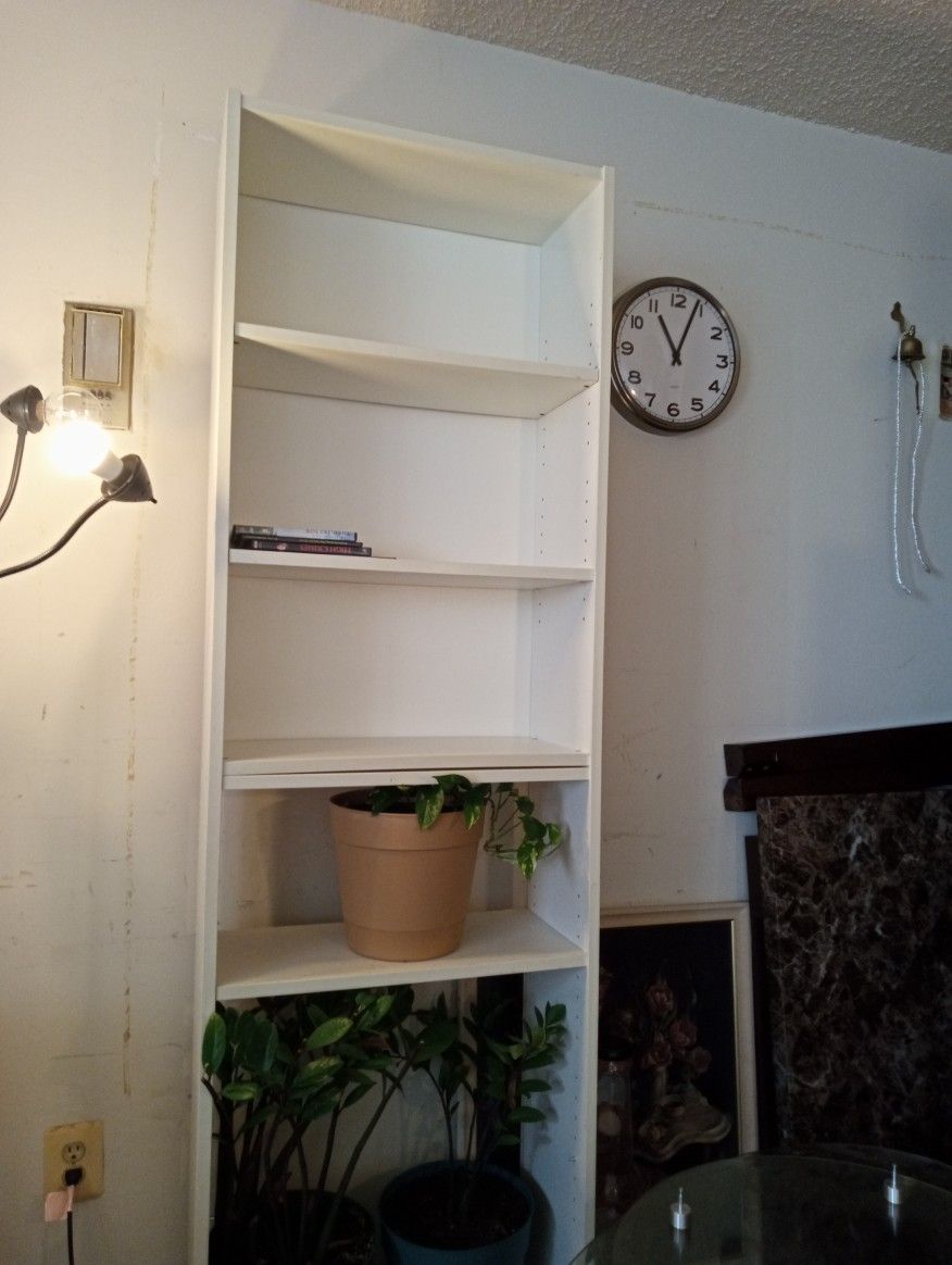 White Solid Wood Bookshelf Good Condition