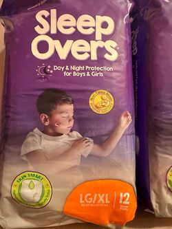 Sleep Overs Youth Pants LG/XL 12 Count