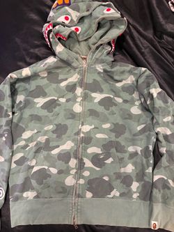 BAPE Shark Full-Zip Camo Hoodie
