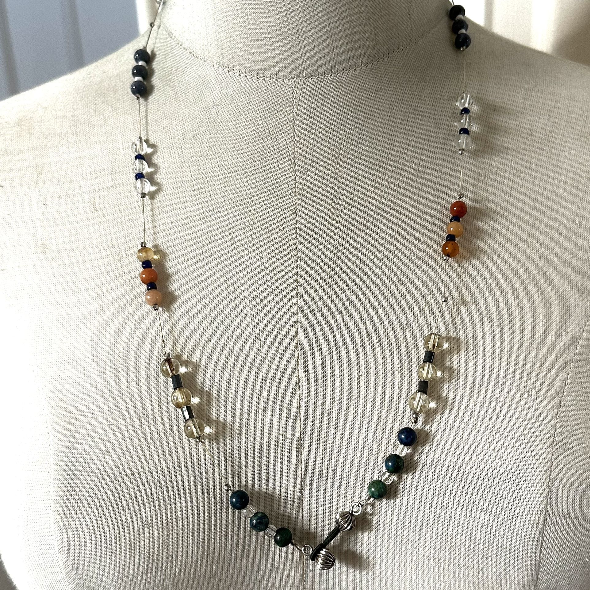 Eyeglass Natural Stones Necklace