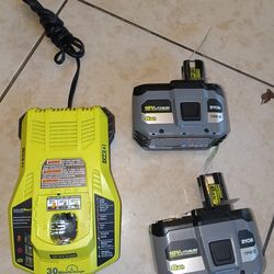 Exclusive

RYOBI
ONE+ 18V Fast Charger with 6.0 Ah HIGH PERFORMANCE Battery (2-Pack)