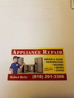 Appliance Repair, Reparación de Electrodomésticos