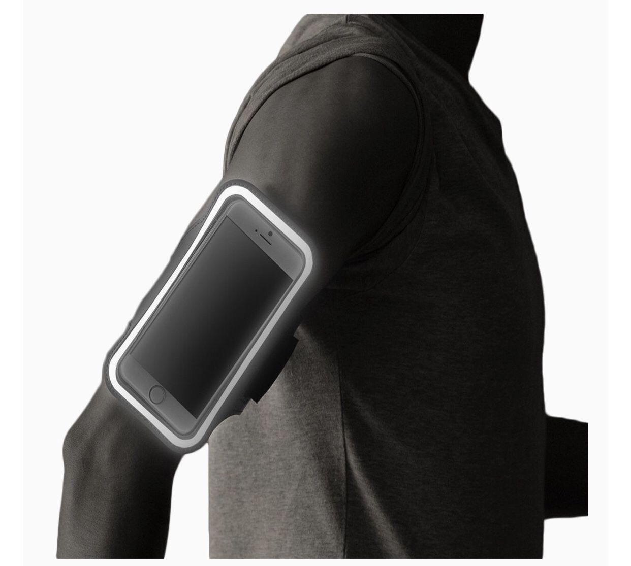 Premium iPhone 8/7/6s and SE Running Armband with Fingerprint ID Access. Sports Phone Arm Case Holder for Jogging, Gym Workouts
