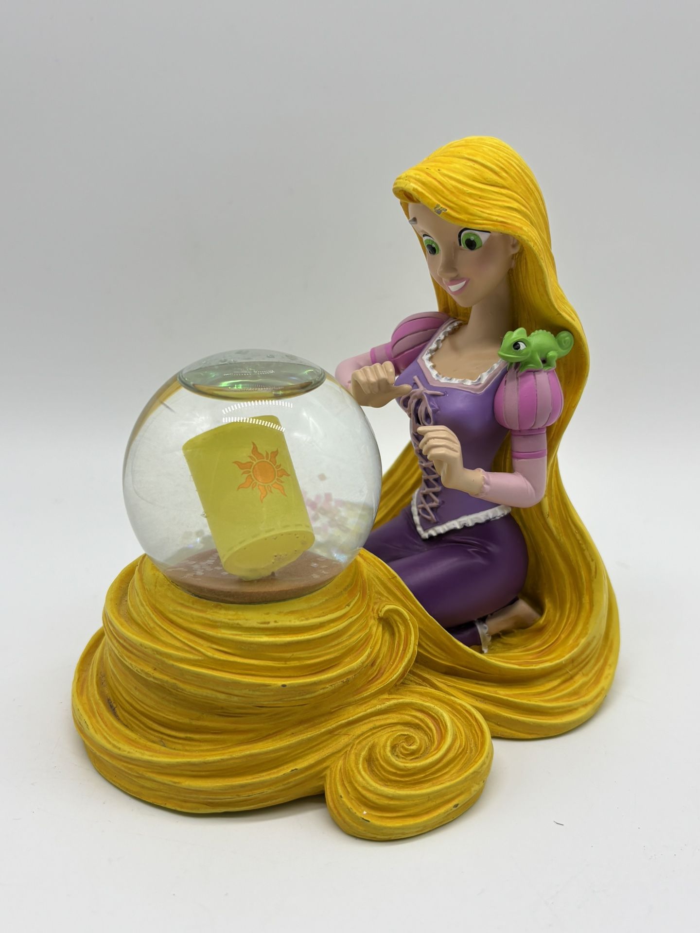 Disney Parks Rapunzel Tangled Pascal Snow Globe Light Up Lantern Figure Works