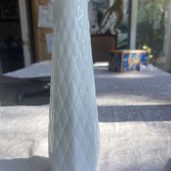 8.5” Milk Glass Vase
