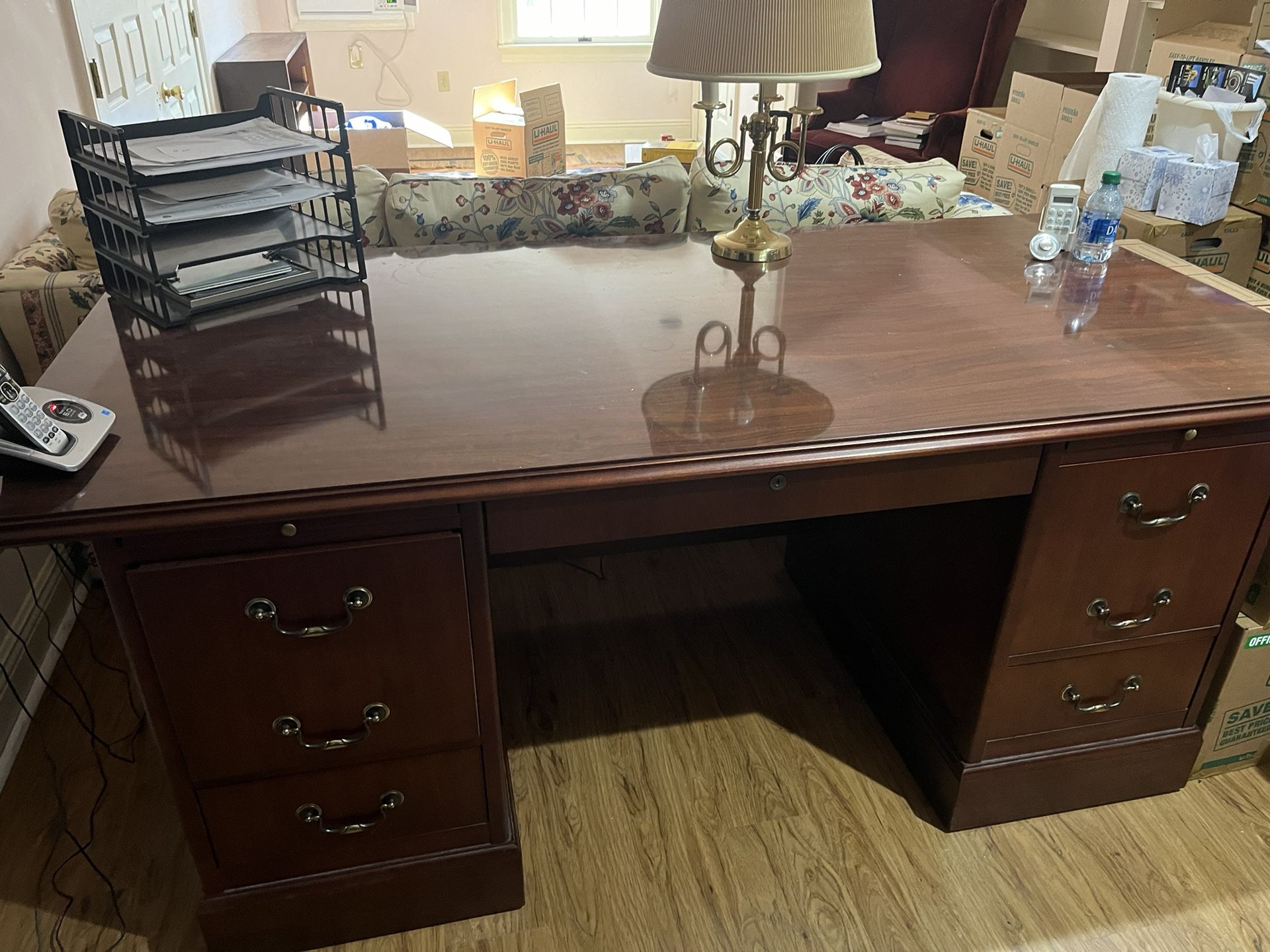 Executive Office Furniture - Desk and Credenza