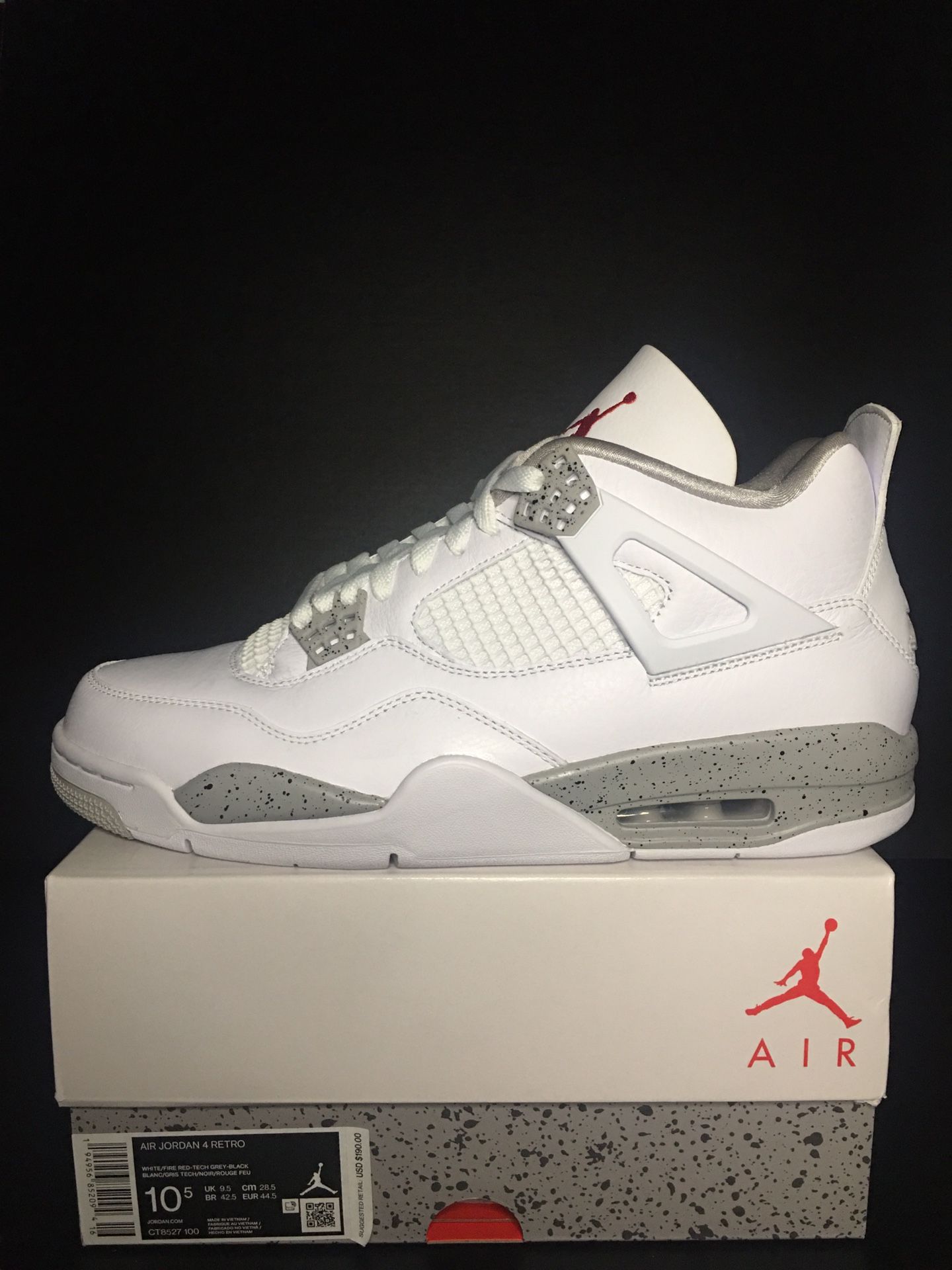 Air Jordan 4 Retro ‘White Oreo’