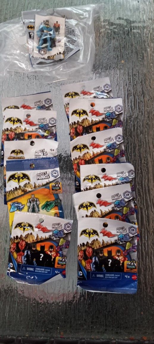 Lot Of 12 Mattel Batman Mighty Minis Minifigure Figurines 11 Are In Sealed Packages One Is Open