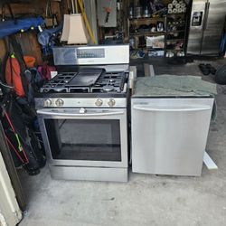 Gas Stove & Dishwasher + Vanity