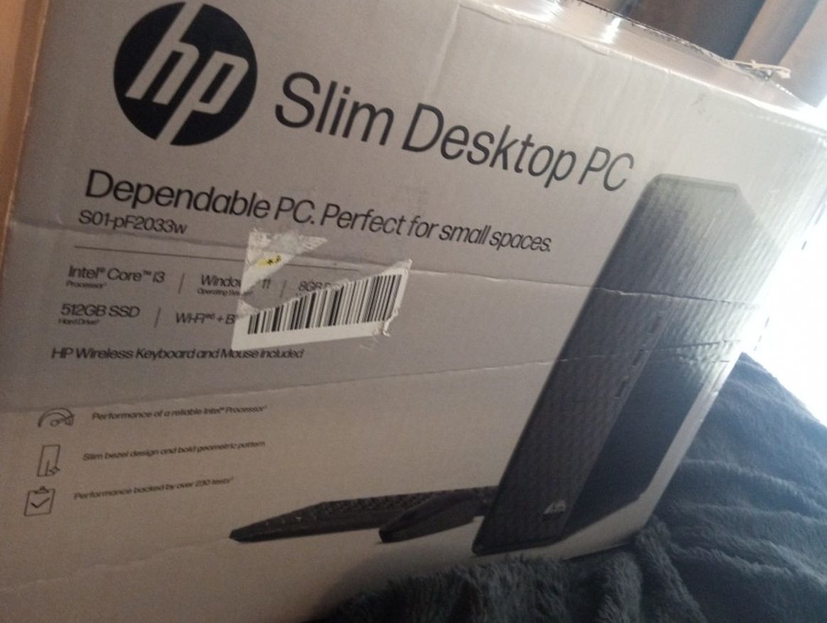 SLIM DESKTOP PC S01-pF2033w STILL IN BOX for only $300