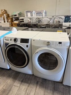 Ge profile washer and dryer set electric with warranty