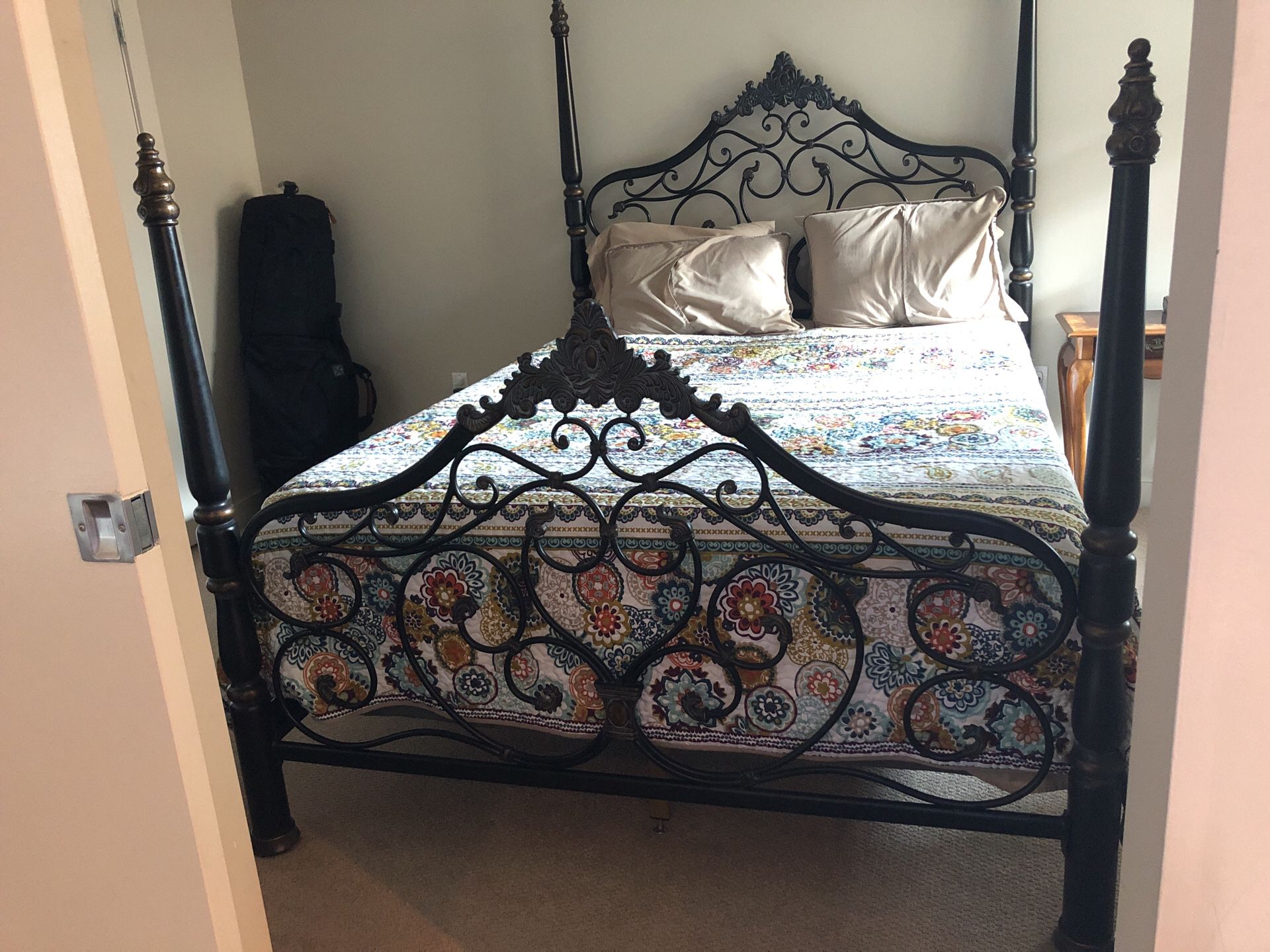 Antique Queen Size Iron Bed