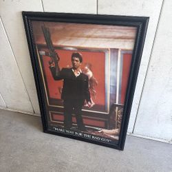 Large  Scarface Picture Frame 